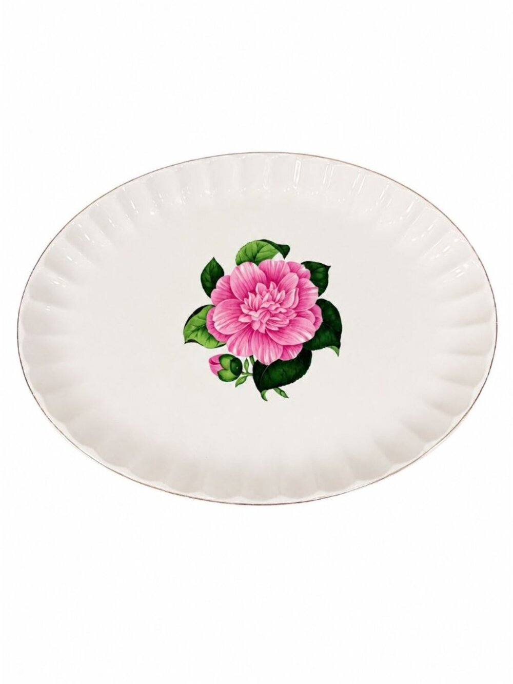 Oval Serving Platter WS George Camellia Replacement China Floral Large 15" Colle